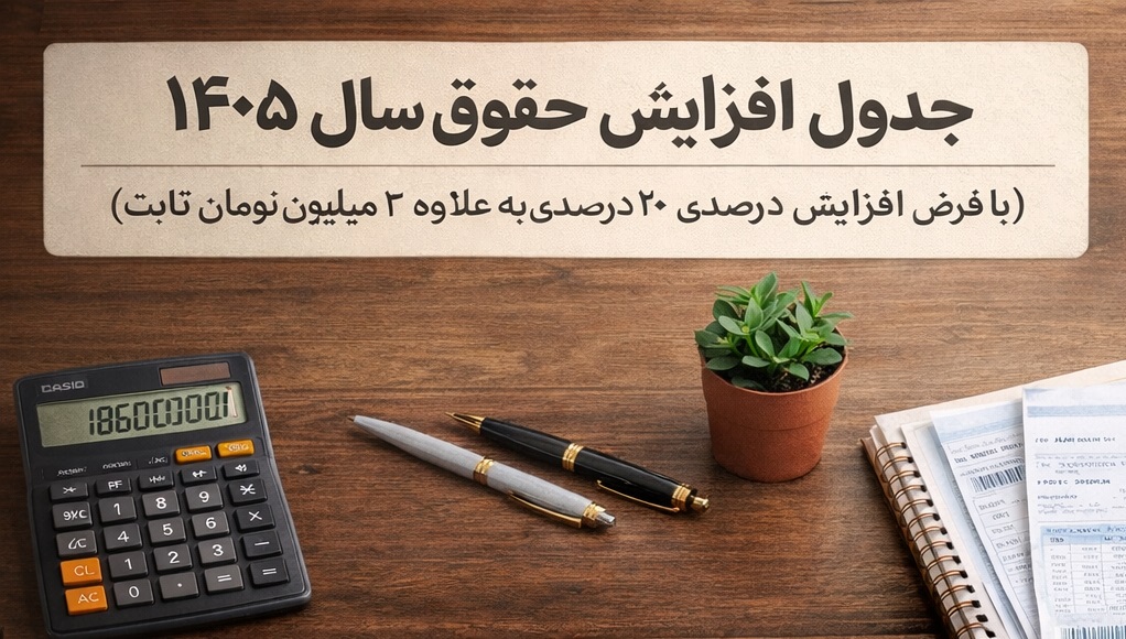 جدول افزایش حقوق سال 1405
